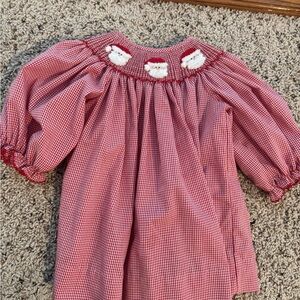Santa Gingham Dress for 3M